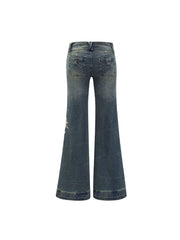 CTRL WORLD Vintage Flared Denim Pants