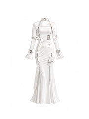 CTRL WORLD Shadow Cathedral Gothic Halloween Long Dress