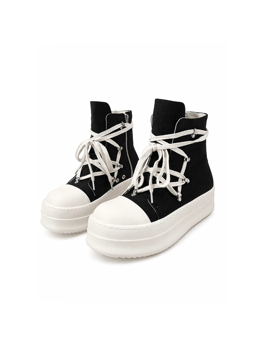 CTRL WORLD Phantom Rift Platform Lace-Up Boots
