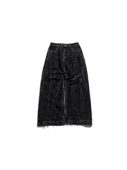 CTRL WORLD Abyss Skull Washed Wide-Leg Jeans