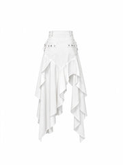 CTRL WORLD Apocalypse Rebel Asymmetric Gothic Maxi Skirt