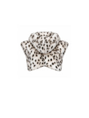 CTRL WORLD Snow Phantom Leopard Faux Fur Cropped Vest