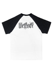 CTRL WORLD Skull and Leopard Print Raglan T-Shirt