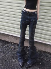 CTRL WORLD Rogue Hardware Flare Jeans