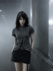 CTRL WORLD Chrome Doll Ruffle Short-Sleeve Jacket