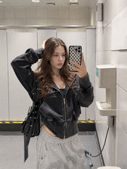 CTRL WORLD Phantom Lace Military Zip Hoodie Jacket