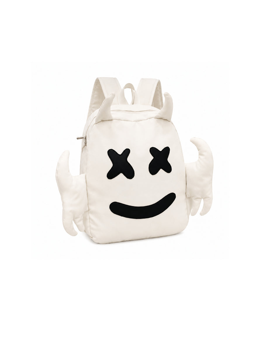 CTRL WORLD Cartoon Demon Horns Plush Backpack
