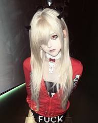 Gothic Red Zip-Up Hoodie