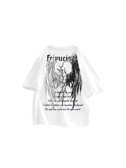 CTRL WORLD Distressed Graphic T-Shirt