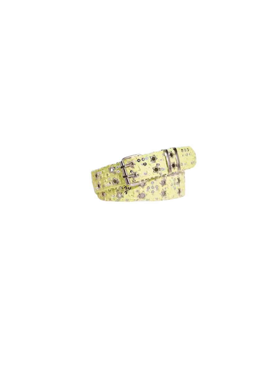 CTRL WORLD Studded Denim Belt