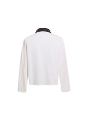 CTRL WORLD Phantom Leopard Script Long Sleeve Polo Shirt