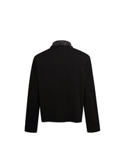 CTRL WORLD Phantom Leopard Script Long Sleeve Polo Shirt