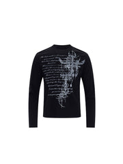 CTRL WORLD Midnight Rodeo Star Graphic Raglan Long Sleeve Shirt