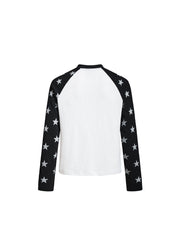 CTRL WORLD Midnight Rodeo Star Graphic Raglan Long Sleeve Shirt