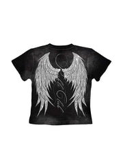 CTRL WORLD Fallen Wing Washed Short Sleeve Top