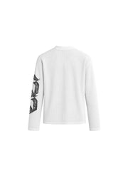 CTRL WORLD Shadow Cross Graphic Long Sleeve Knit Top