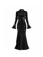 CTRL WORLD Shadow Cathedral Gothic Halloween Long Dress