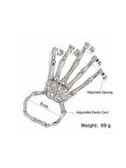 CTRL WORLD Skeleton Hand Bone Cuff Bracelet