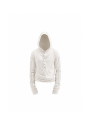 CTRL WORLD Voidframe Snap Hooded Top