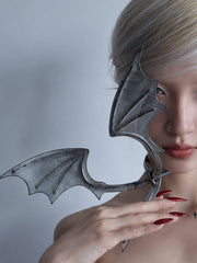 CTRL WORLD Shadow Bat Wing Gothic Choker Necklace