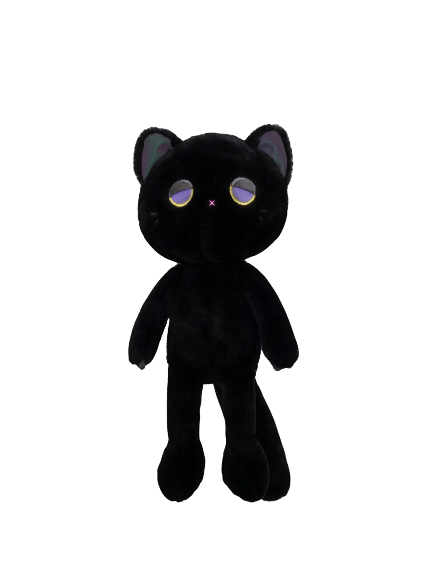 CTRL WORLD "Doozie Drowsy" Black Cat Plush Doll