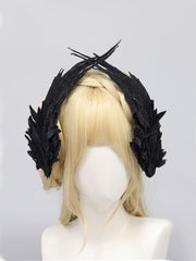 CTRL WORLD Shadow Raven Gothic Halloween Headband