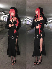 CTRL WORLD Shadow Cathedral Gothic Halloween Long Dress