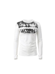 CTRL WORLD Phantom Jawbone Graphic Long Sleeve T-Shirt