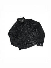 CTRL WORLD Shadow Ruin Waxed Distressed Denim Jacket