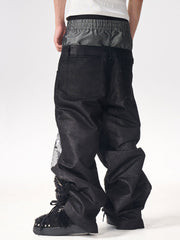 CTRL WORLD Abyss Wing Sequin Wide Leg Cargo Pants