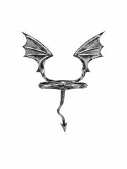 CTRL WORLD Shadow Bat Wing Gothic Choker Necklace