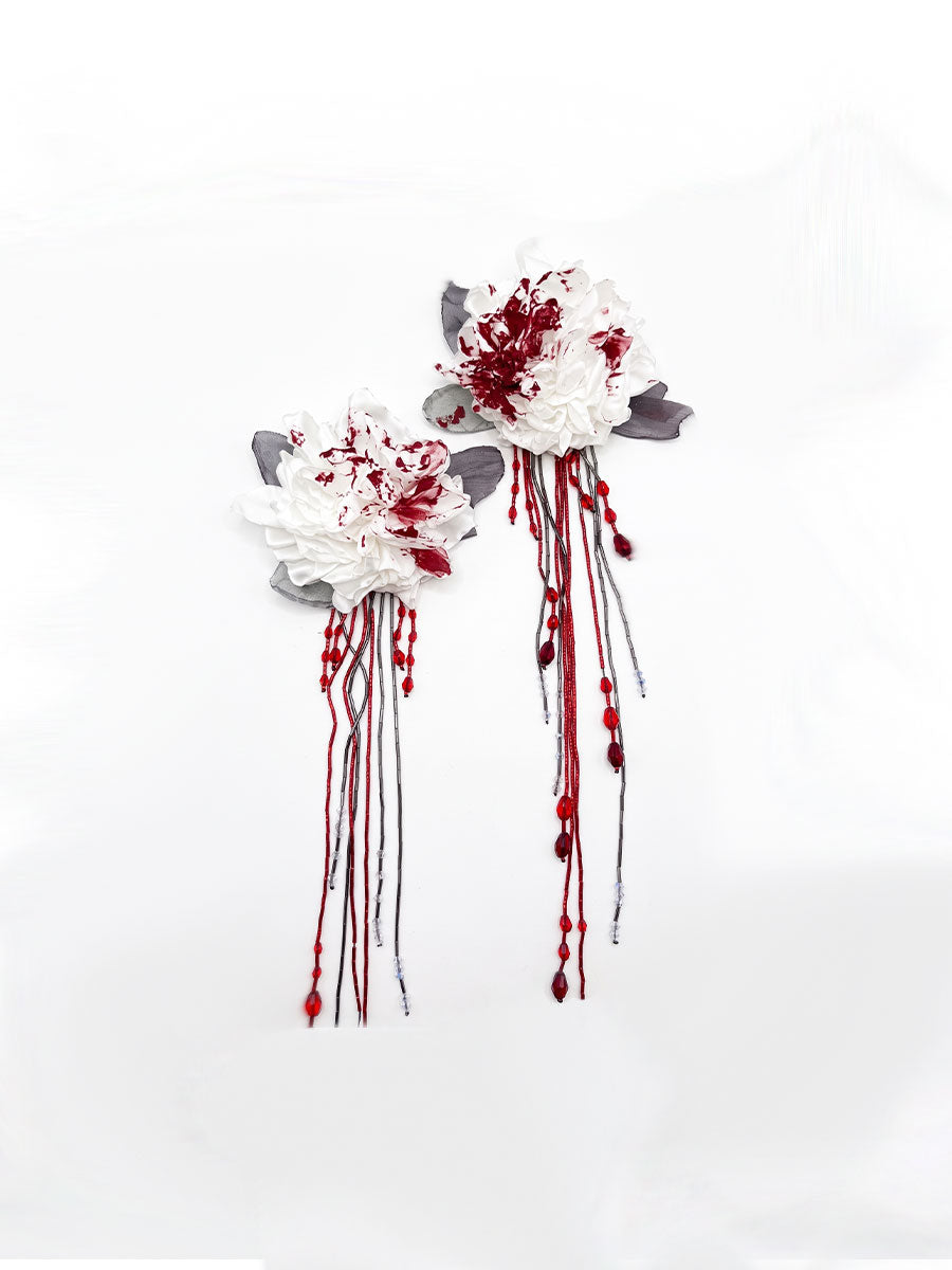 Blood Rose Phantom Halloween Headpiece