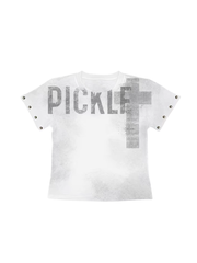 CTRL WORLD Gothic Graphic Rivet Baby Tee