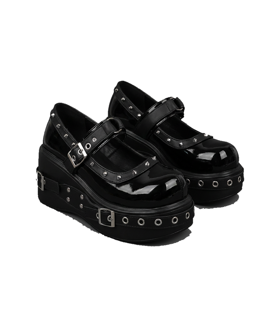 Studded Platform Mary Jane Shoes