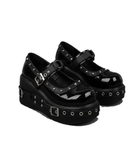 Studded Platform Mary Jane Shoes