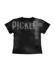 CTRL WORLD Gothic Graphic Rivet Baby Tee