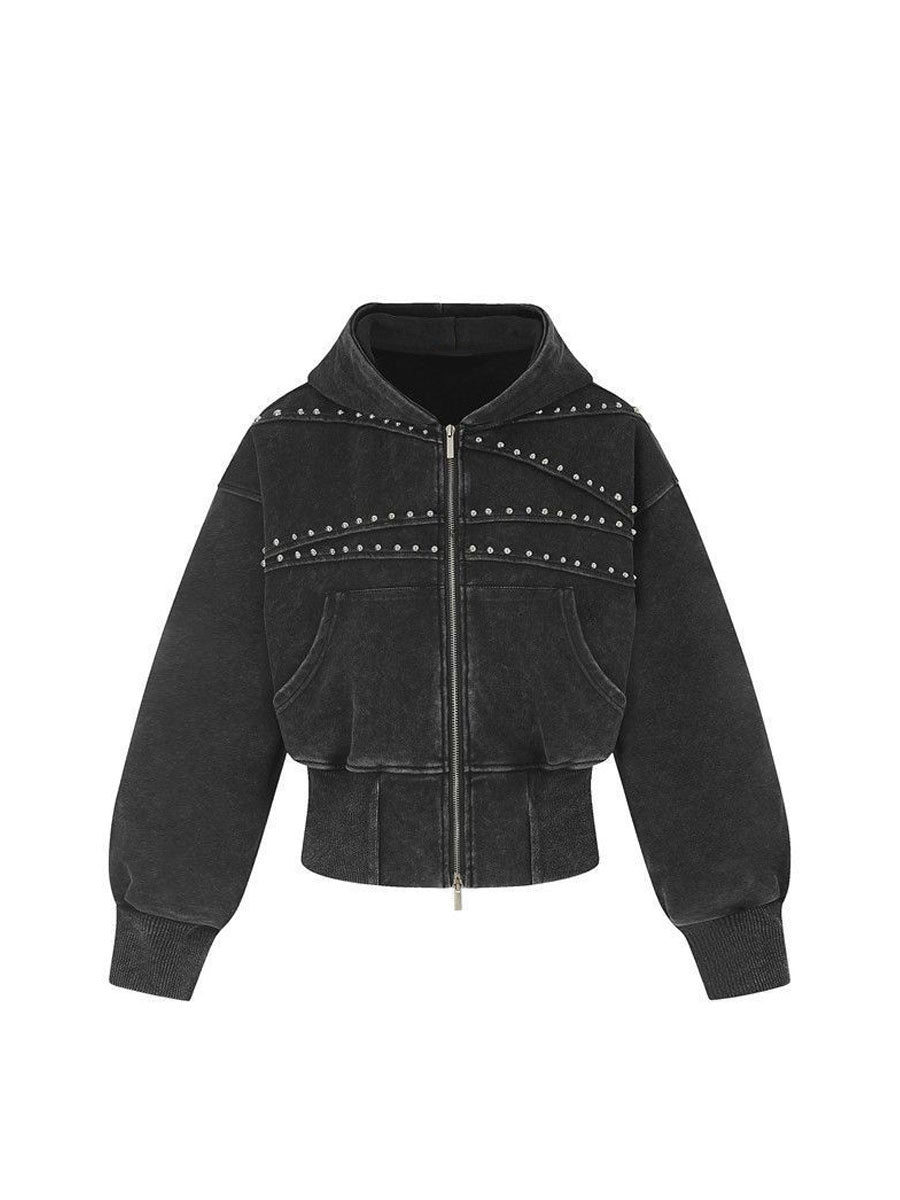 CTRL WORLD Phantom Lace Military Zip Hoodie Jacket