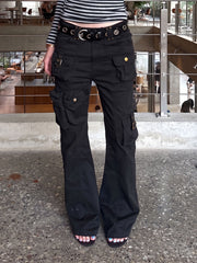 CTRL WORLD Tactical Phantom Multi Pocket Flare Cargo Pants