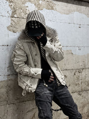 CTRL WORLD Shadow Arctic Fur Hood Utility Jacket
