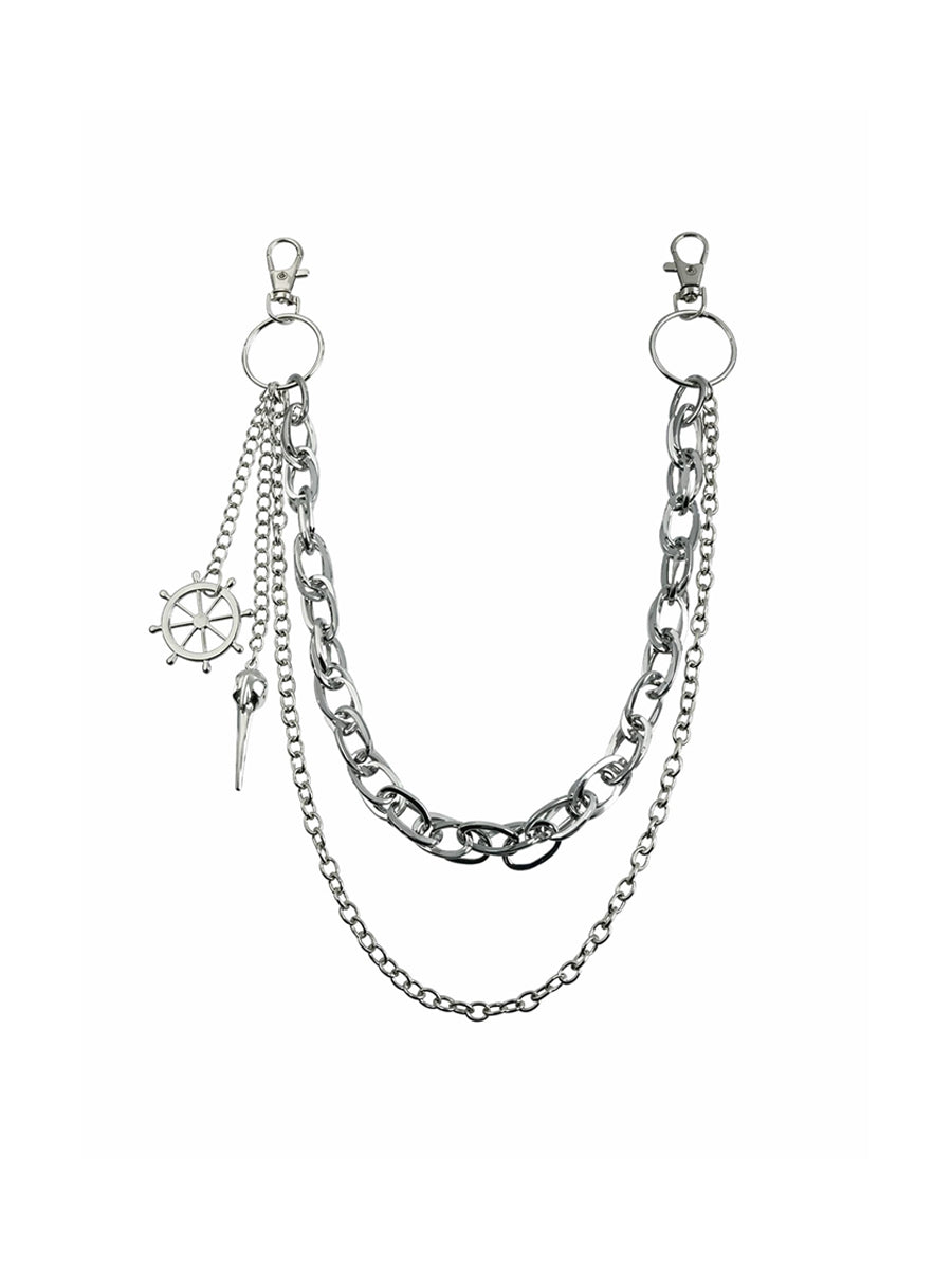 CTRL WORLD Abyss Helm Double Chain Wallet Chain