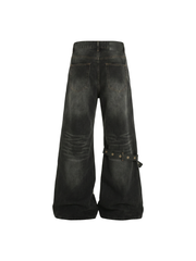 CTRL WORLD "Astral Chaos" Graphic Flared Jeans