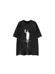 CTRL WORLD Ghost Signal Washed Graphic T-Shirt