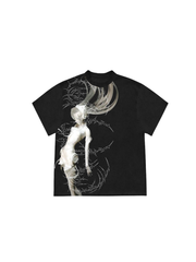 CTRL WORLD Abstract Figure Graphic T-Shirt