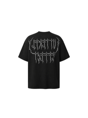CTRL WORLD Skull Cross Graphic Zip-up Tee