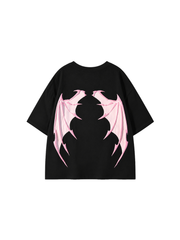 CTRL WORLD Cosmic Angel Webbing Print Graphic T-shirt
