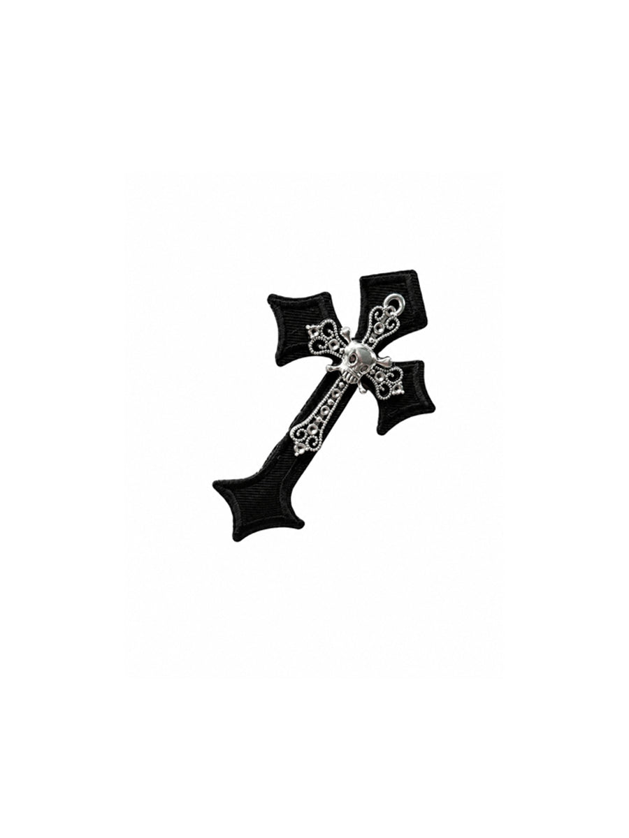 CTRL WORLD Gothic Skull Cross Hair Clip