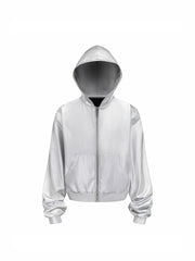 CTRL WORLD Liquid Chrome Hooded Zip Jacket