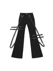 CTRL WORLD Blackout Riot Harness Flared Pants