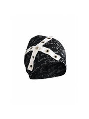 CTRL WORLD Gothic Cross Strap Slouchy Beanie
