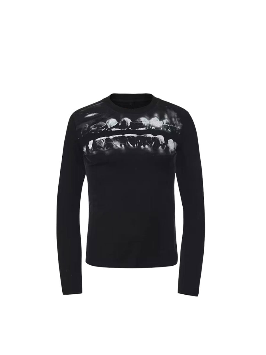 CTRL WORLD Phantom Jawbone Graphic Long Sleeve T-Shirt